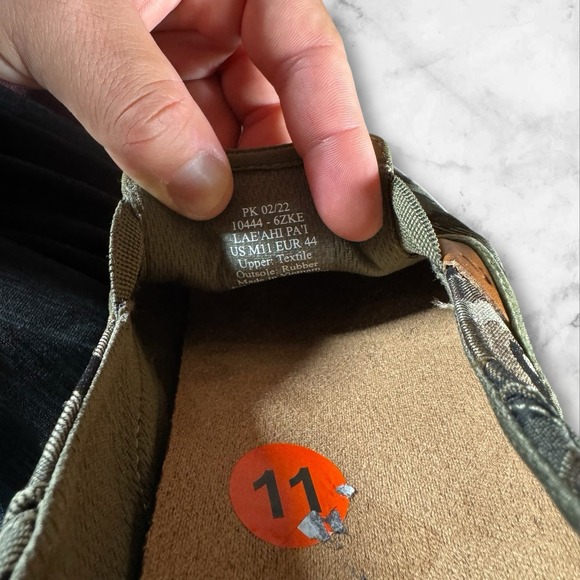 NWT Olukai Lae'ahi Pa'i Men Slip On Boat Loafers Casual Shoes Green Camo Size 11 - Picture 8 of 8